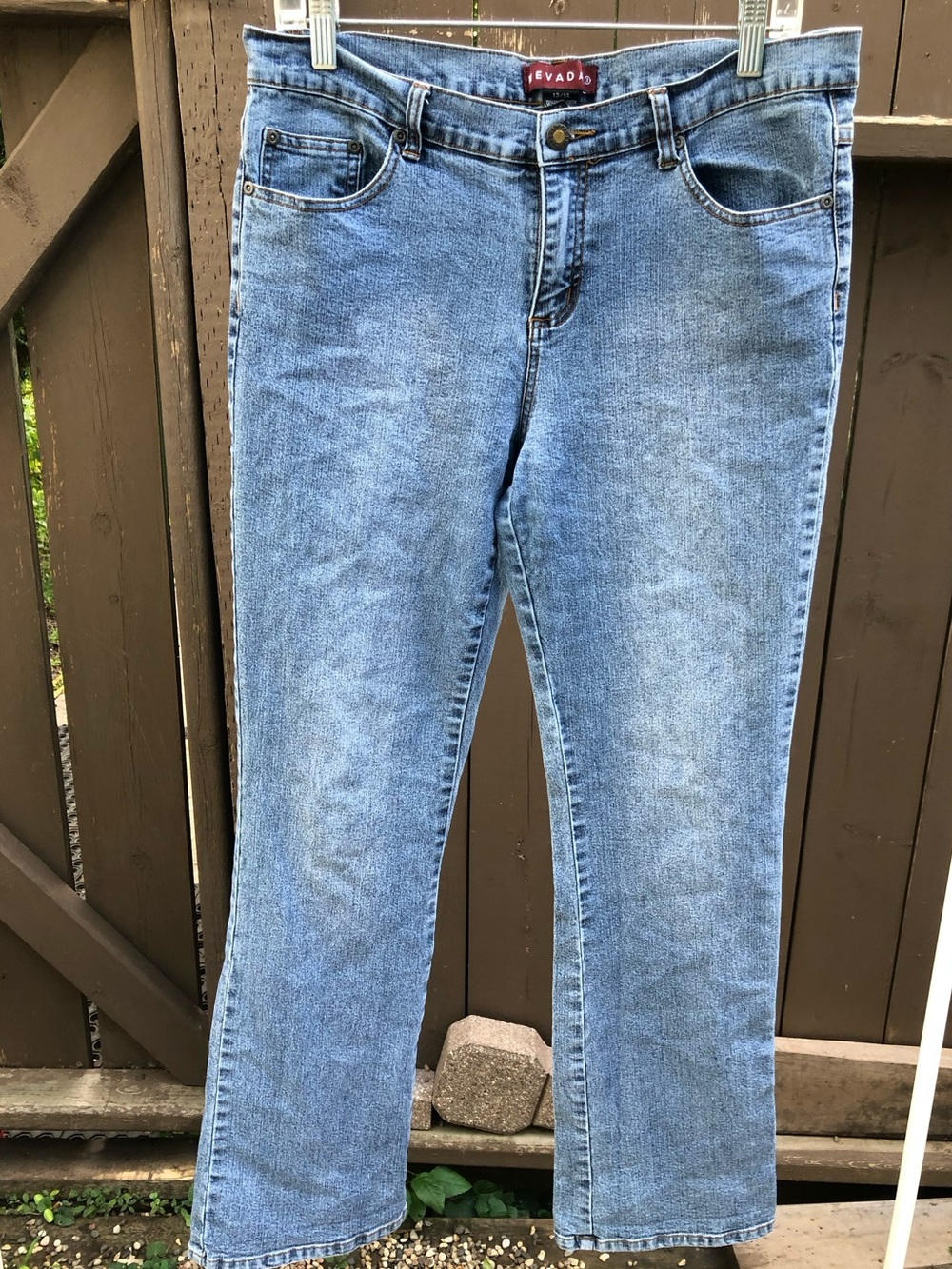 Y2K Nevada Western Mid-Rise Light Blue Boot-Cut Denim Jeans